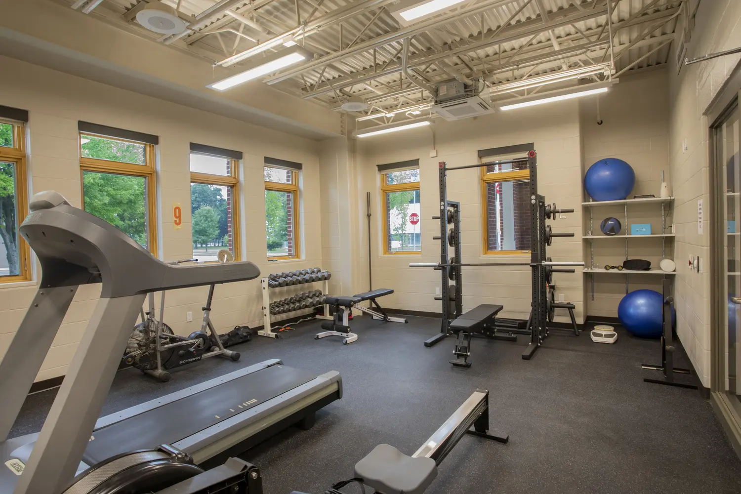 Fitness room, workout room