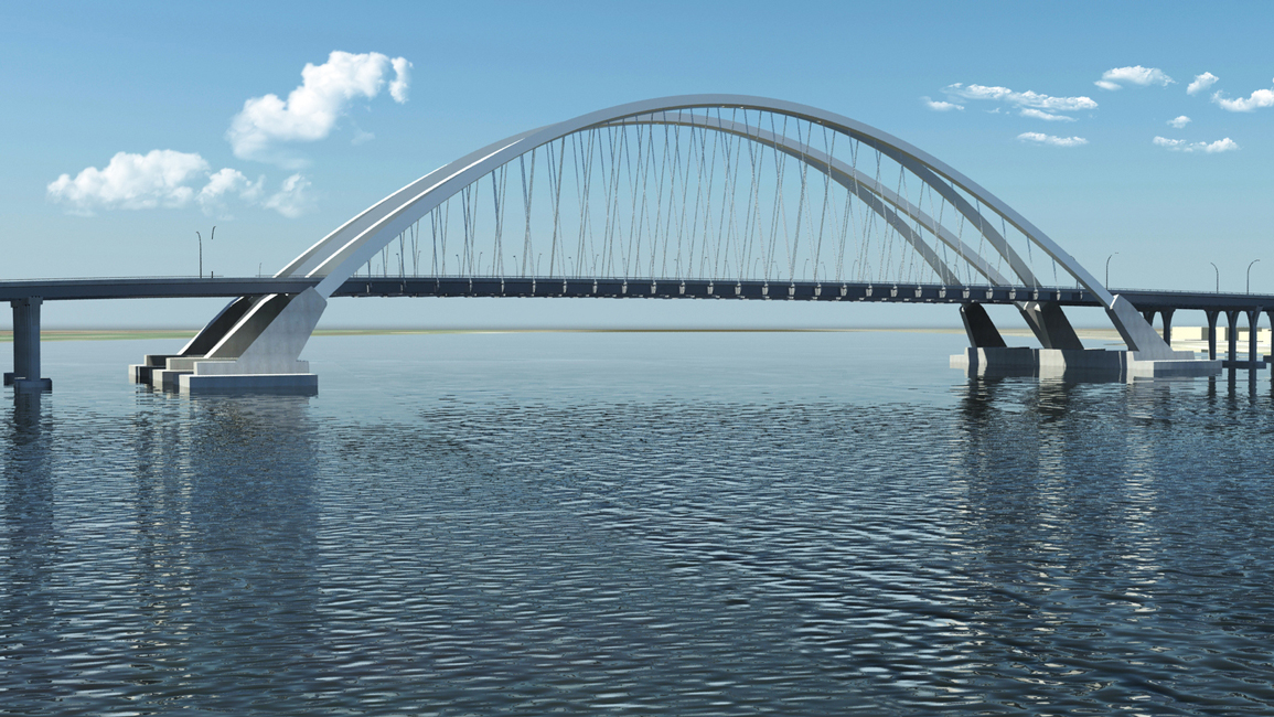 Renderings of bridge design provided by Shive-Hattery