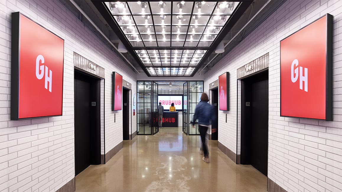 Grubhub Workspace within 5 Bryant Park created by Shive-Hattery