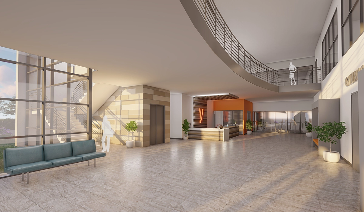 YWCA of the Quad Cities Lobby Rendering