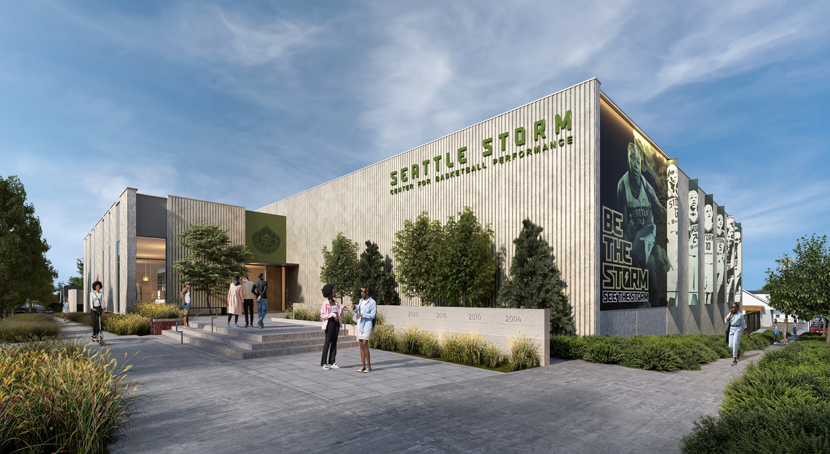 Seattle Storm Center for Basketball Performance exterior rendering