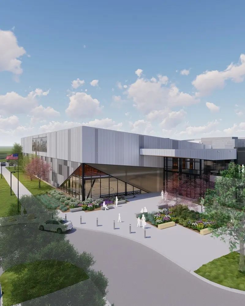 Pella Recreation Center Exterior Rendering