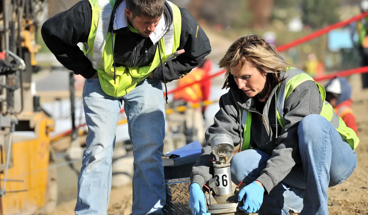 Engineers in the field