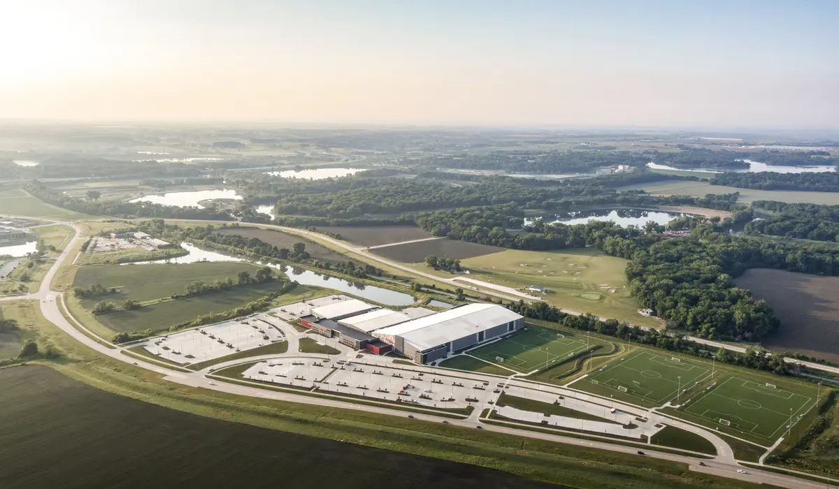 Drone Photography of Athletic Facility and recreation complex