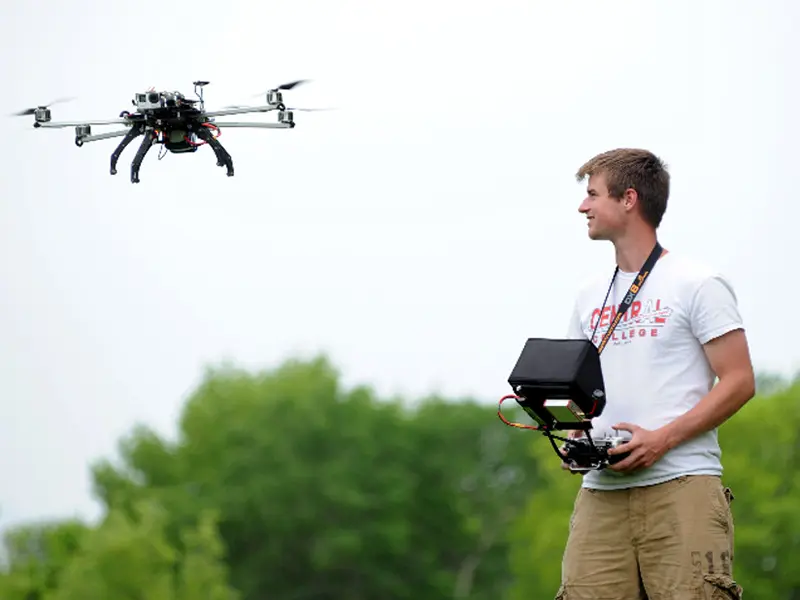 Man with drone