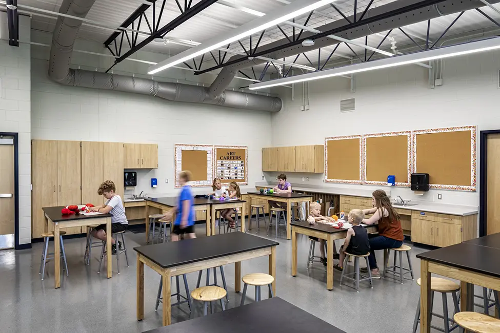 Oak Hill Elementary Art Room