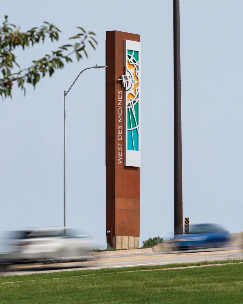 West Des Moines Entrance Signage