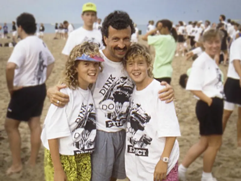 Alisha Valavanis, Spero Valavanis and Alexa Benson-Valavanis, circa 1987