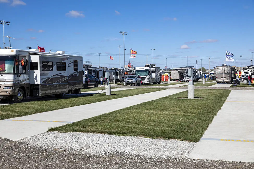 Tailgating, RV lot at Iowa State University