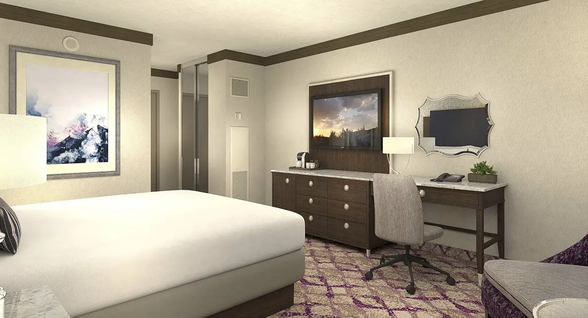 Silver Legacy Hotel room rendering