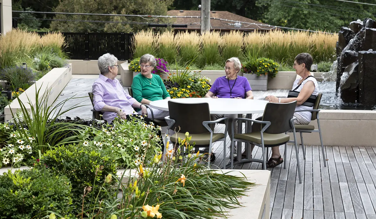 Retirement Residence Courtyard