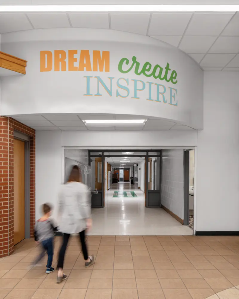 Harrison Elementary Hallway Wall Graphics